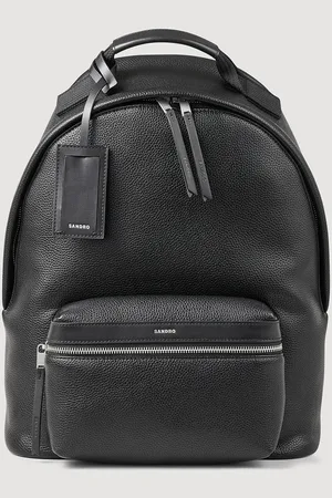 Sandro Coated canvas backpack