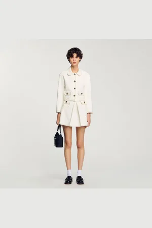 Sandro Peter Pan collar cropped jacket