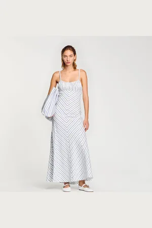 Sandro Stripy maxi dress with straps