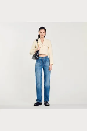 Sandro Flared faded jeans