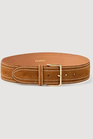 Sandro Wide leather belt