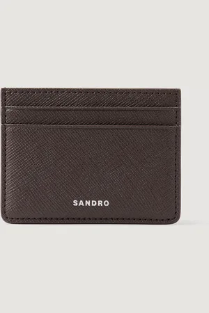Sandro Reconstituted leather cardholder