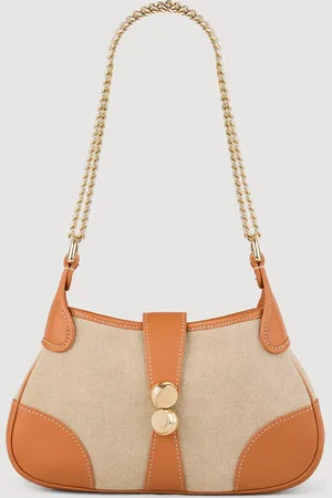Sandro Janet canvas and leather bag