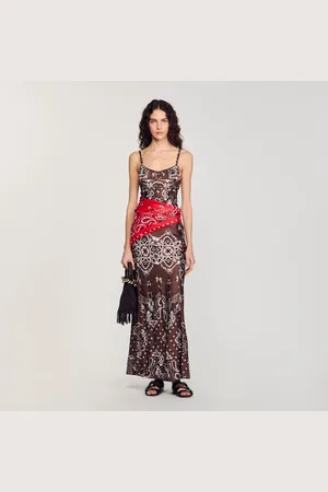 Sandro Bandana-print maxi dress