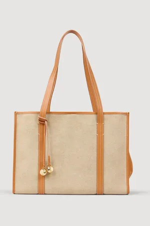 Sandro Canvas shopping bag