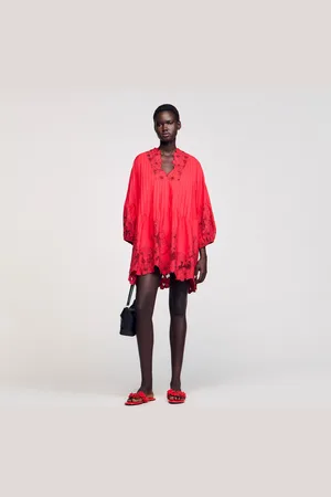 Sandro Short dress with floral details