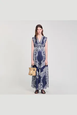 Sandro Bandana-print maxi dress