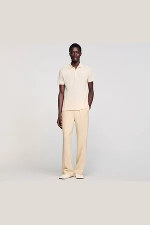 Sandro Linen polo shirt