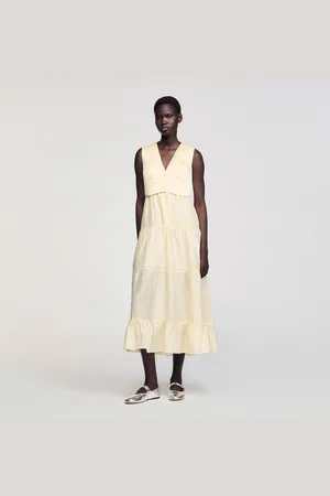 Sandro Linen maxi dress
