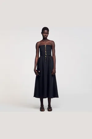 Sandro Long bustier dress