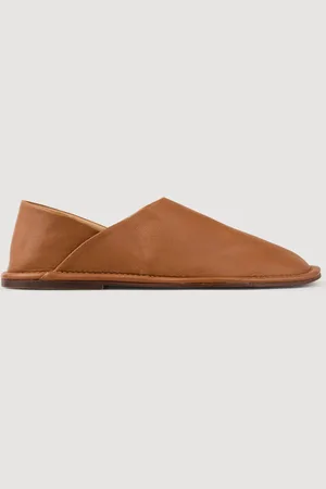 Sandro Grained leather slippers
