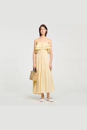 Sandro Ruffled maxi dress