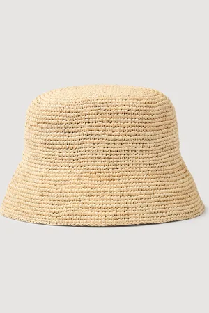 Sandro Raffia bucket hat