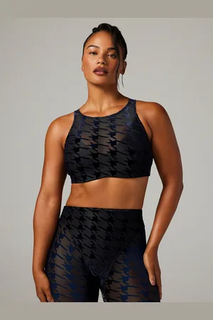 Savage X Fenty Risque Taker Houndstooth Medium-Impact Sports Bra