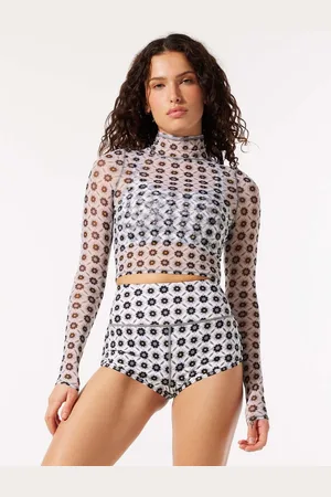 Savage X Fenty Mod Cropped Turtleneck Long-Sleeve Tee