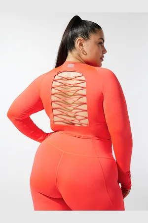 Savage X Fenty Lace Up Open-Back Long-Sleeve Top