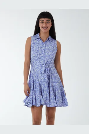 Blue Vanilla Womens Sleeveless Mini Dress - Size 12 UK