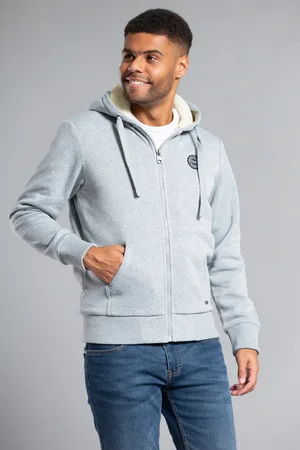 Tokyo Laundry Mens Borg Lined Zip-Through Hoody - Size Small