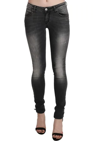 ACHT WoMens Gray Washed Skinny Trouser Cotton Jeans - Size 27 (Waist)