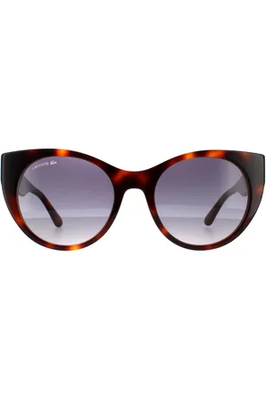 Lacoste Cat Eye Womens Havana Blue Gradient Sunglasses - - One Size