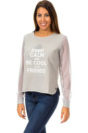 Met Womens Long sleeve round neck sweater 70DML0155 woman - Cotton - Size Medium