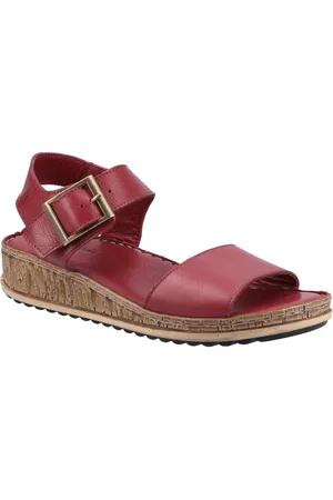 Hush Puppies Womens/Ladies Ellie Leather Sandals (Bordeaux) - - Size UK 3