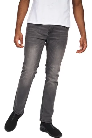 Crosshatch Mens Svelte Stretch Jeans (Grey Wash) - - Size 30R