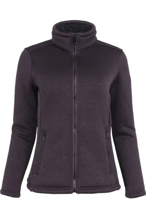 Regatta Womens/Ladies Razia II Full Zip Fleece Jacket (Deep Plum/Black) - - Size 16 UK