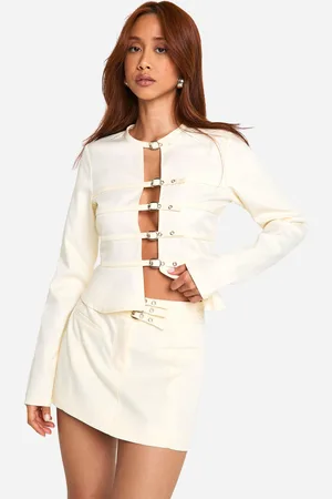 Boohoo Womens Micro Triple Belt Mini Skirt - - Size 12 UK