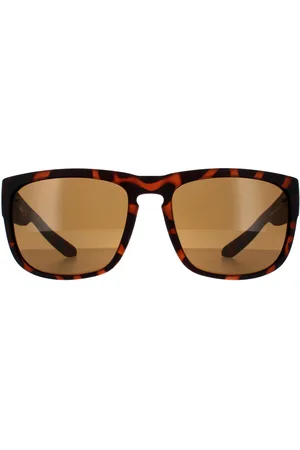 Dragon Square Mens Matte Tortoise Bronze Sunglasses - - One Size