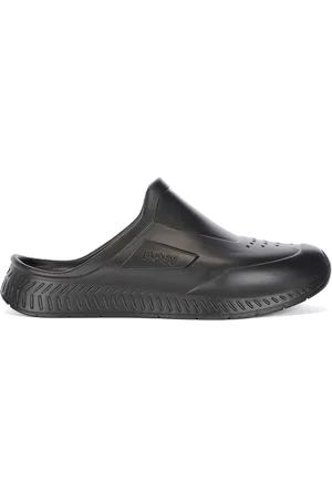 HUGO BOSS Mens Titanium-R Sliders in Rubber - Size UK 5