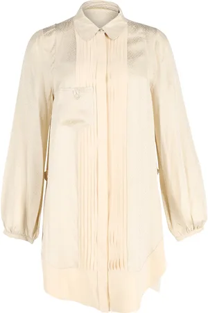 Balenciaga Pre-owned Womens Pleated Shirt in Silk - Size EU 42 (Womens)