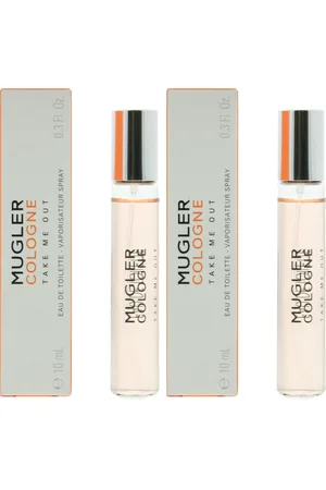 MUGLER Womens Cologne Take Me Out Eau de Toilette 10ml Travel Spray x 2 - One Size