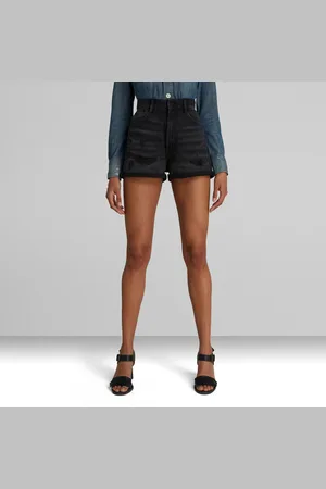 G-Star Womens G-Star RAW Tedie Ultra High Shorts - Cotton - Size 27 (Waist)