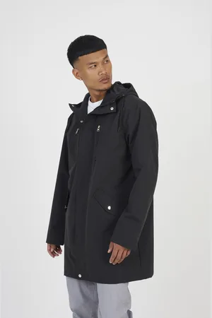Brave Soul Mens Microfibre Parka Jacket - Size Large