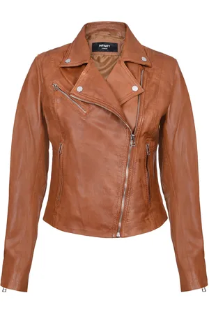 Infinity Womens Smart Biker Jacket-Matlock - Lamb Leather - Size 24 UK