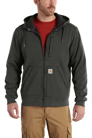 Carhartt Mens Wind Fighter Water Repellant Hooded Sweatshirt Top - Cotton - Size X-Small