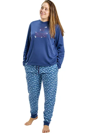 Munich Womens Long Sleeve Winter Pajamas MUDP0200 - - Size Medium