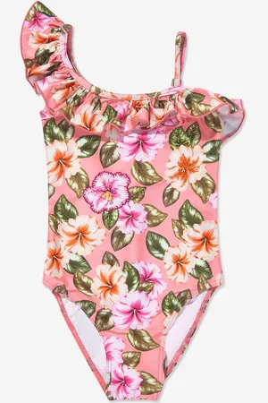 SELINI Girls Floral Swimsuit in - Size 1Y