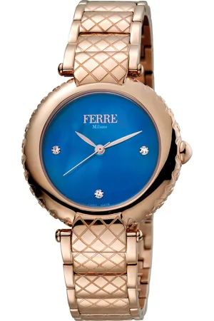 Ferre FM1L099M0071 WoMens Silver, Inner White Mother of Pearl Dial Stainless Steel Watch - - One Size