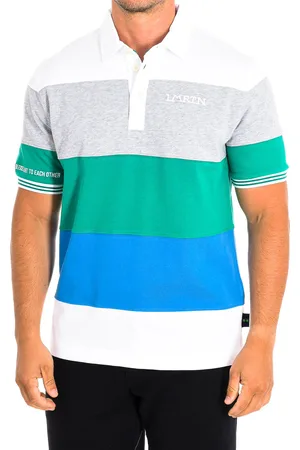 La Martina Mens Short Sleeve Polo TMP016-JS303 man - Cotton - Size Large