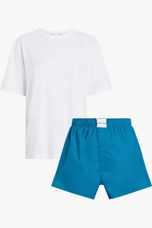 Calvin Klein MODERN COTTON Womens Short Pyjama Set Multicoloured - - Size Small