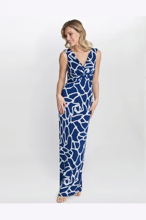Gina Bacconi Womens Irene Jersey Maxi Dress - - Size 22 UK