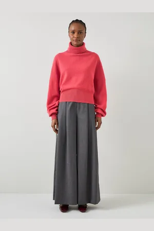 LK Bennett Womens Isla Knitted Tops, Lipstick - Size Medium