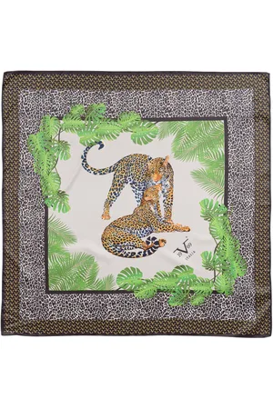 19V69 Italia Womens Foulard with Leopard Print - - One Size