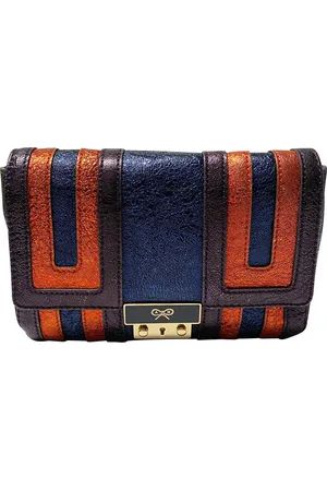 Anya Hindmarch Womens Ebenezer Shoulder Bag in Metallic Leather - One Size