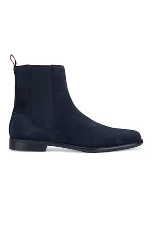 HUGO BOSS Mens Kyron Chelsea Boots in Dark Leather - Size UK 9