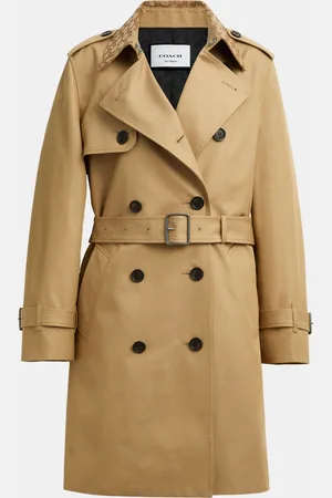 Coach Womens Mid Trench with Sig Collar - - Size X-Small