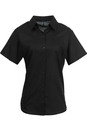Premier Womens/Ladies Signature Oxford Short-Sleeved Shirt - Size 18 UK