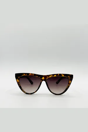 SVNX Womens Flat Top Round Sunglasses in Tortoise - - One Size